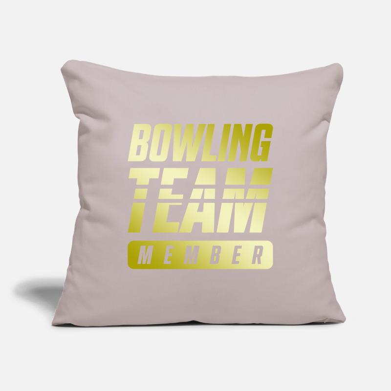 Équipe de bowling Housse de coussin décorative 45 x 45 cm