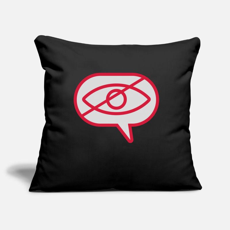 Do not see visual eye Sofa pillowcase 17,3'' x 17,3'' (45 x 45 cm)