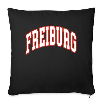 Freiburg - Sofakissenbezug 45 x 45 cm - Schwarz - Vorne