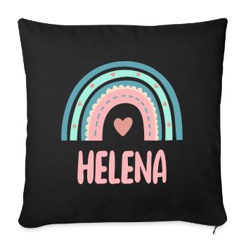 Helena Nom Rainbow Baby - Housse de coussin décorative 45 x 45 cm - noir - Devant