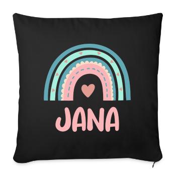 Jana Nom Rainbow Baby - Housse de coussin décorative 45 x 45 cm - noir - Devant