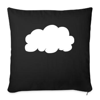 Weather Cloud Clouds Rain Sky Vector 17 - Sofa pillowcase 17,3'' x 17,3'' (45 x 45 cm) - black - Front