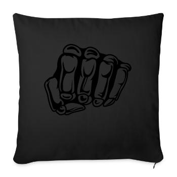 Skull Faust - Sofakissenbezug 45 x 45 cm - Schwarz - Vorne
