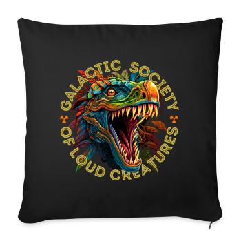 Société Galactique des créatures bruyantes - Housse de coussin décorative 45 x 45 cm - noir - Devant