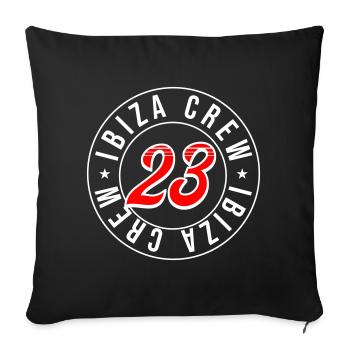 Ibiza 23 - Sofa pillowcase 17,3'' x 17,3'' (45 x 45 cm) - black - Front