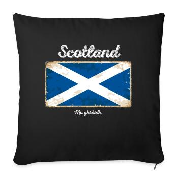 Ecosse mon amour - Housse de coussin décorative 45 x 45 cm - noir - Devant