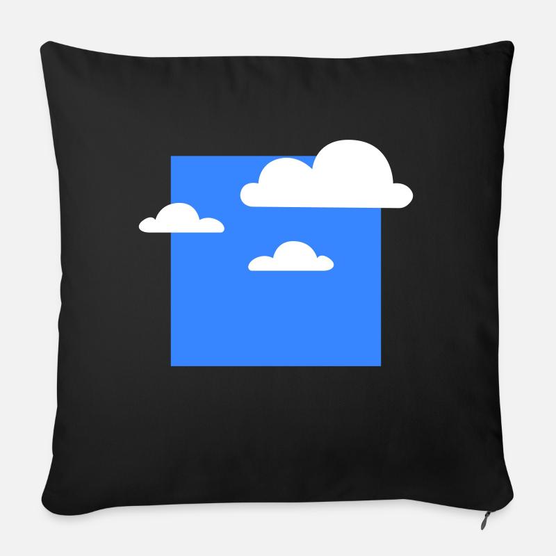 Clouds in heaven - Sofakissenbezug 45 x 45 cm - Schwarz