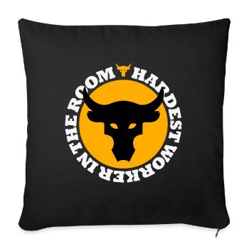 Project Rock - Sofa pillowcase 17,3'' x 17,3'' (45 x 45 cm) - black - Front