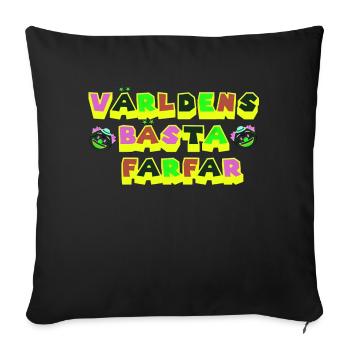 Bestgrandmother grandmother grandfather grandfather birthday family - Sofa pillowcase 17,3'' x 17,3'' (45 x 45 cm) - black - Front