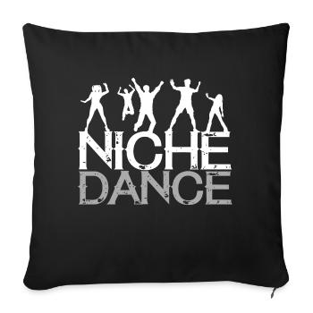 Dancing Dance Music - Sofa pillowcase 17,3'' x 17,3'' (45 x 45 cm) - black - Front