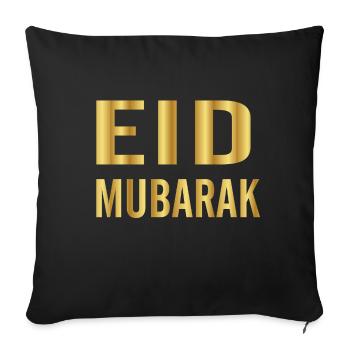 Eid mubarak - Sofakissenbezug 45 x 45 cm - Schwarz - Vorne