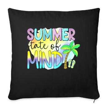 Summer surf croatia beach paradise party vibes Usa - Sofa pillowcase 17,3'' x 17,3'' (45 x 45 cm) - black - Front