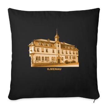 Ilmenau Rathaus Ilm Goethe Thuringen - Housse de coussin décorative 45 x 45 cm - noir - Devant