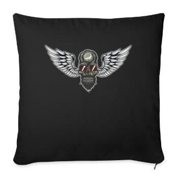 Coiffeur - Housse de coussin décorative 45 x 45 cm - noir - Devant