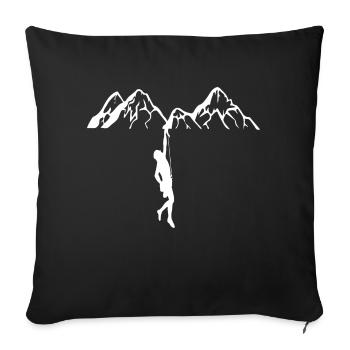 Varappe - Housse de coussin décorative 45 x 45 cm - noir - Devant
