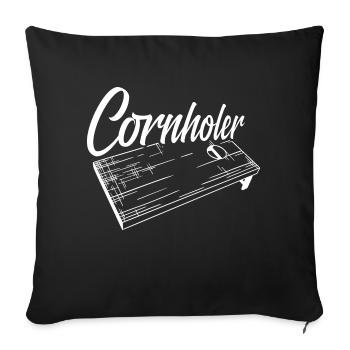 Cornholer Bean Bag Toss Cornhole - Sofa pillowcase 17,3'' x 17,3'' (45 x 45 cm) - black - Front