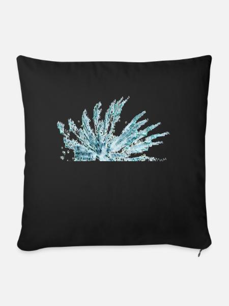 Fireworks 02 - Sofa pillowcase 17,3'' x 17,3'' (45 x 45 cm) - black