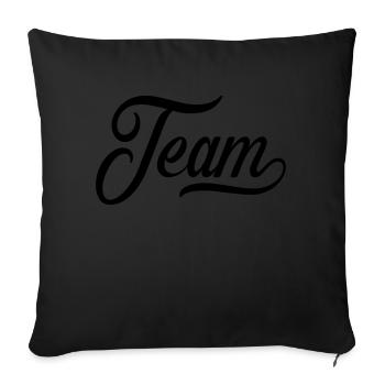 team - Sofakissenbezug 45 x 45 cm - Schwarz - Vorne