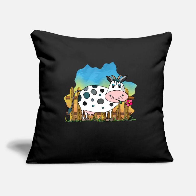 Vache Housse de coussin décorative 45 x 45 cm