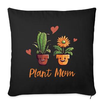 A garden lover's delight - Sofa pillowcase 17,3'' x 17,3'' (45 x 45 cm) - black - Front