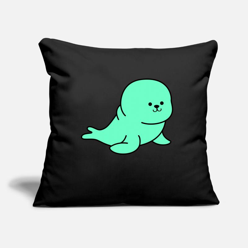 Phoque Housse de coussin décorative 45 x 45 cm