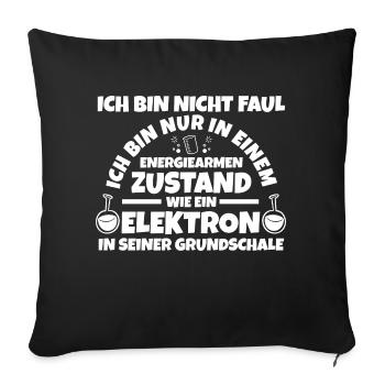 Chemiker Wissenschaft Physik Chemie - Sofakissenbezug 45 x 45 cm - Schwarz - Vorne