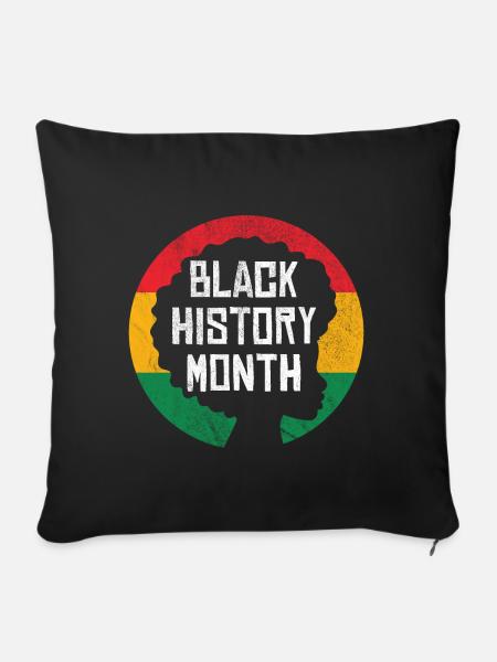 Black History Month - Sofakissenbezug 45 x 45 cm - Schwarz