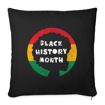 Black History Month - Sofa pillowcase 17,3'' x 17,3'' (45 x 45 cm) - black - Front