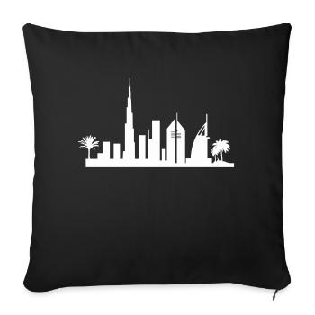 dubai skyline - Sofakissenbezug 45 x 45 cm - Schwarz - Vorne
