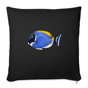 ACANTHURUS LEUCOSTEMON - Sofakissenbezug 45 x 45 cm - Schwarz - Vorne