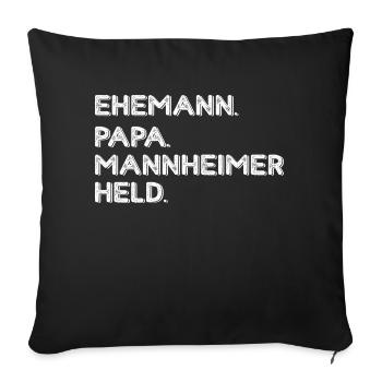 Marathon Running Jogging - Sofa pillowcase 17,3'' x 17,3'' (45 x 45 cm) - black - Front