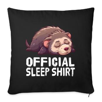 Chemise de nuit officielle Mole - Housse de coussin décorative 45 x 45 cm - noir - Devant
