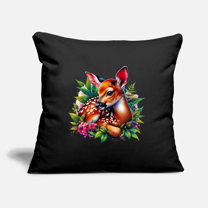 Faon Housse de coussin décorative 45 x 45 cm
