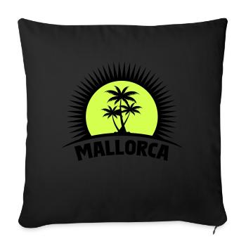 Majorca - Sofa pillowcase 17,3'' x 17,3'' (45 x 45 cm) - black - Front