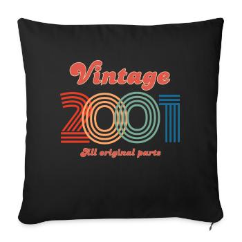 Vintage 2001 all original parts - Housse de coussin décorative 45 x 45 cm - noir - Devant