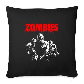 ZOMBIES - Retro Comic - Horror Halloween Gift - Sofa pillowcase 17,3'' x 17,3'' (45 x 45 cm) - black - Front
