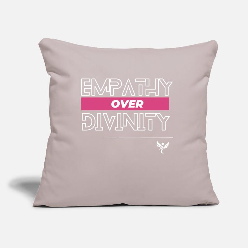 Empathy over divinity Sofa pillowcase 17,3'' x 17,3'' (45 x 45 cm)