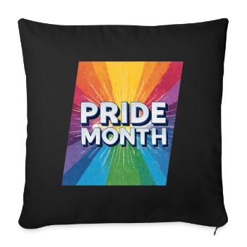 LGBTQ Pride Month - Sofa pillowcase 17,3'' x 17,3'' (45 x 45 cm) - black - Front