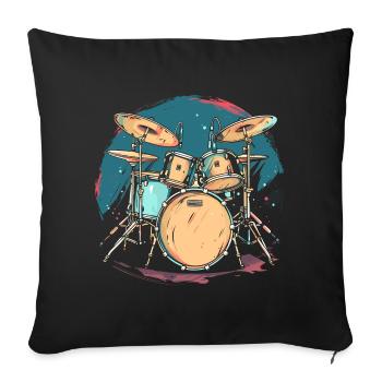 Illustration de piège - Housse de coussin décorative 45 x 45 cm - noir - Devant