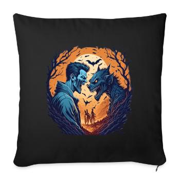 Gruseliges Halloween-partykostüm Zombie Und - Housse de coussin décorative 45 x 45 cm - noir - Devant
