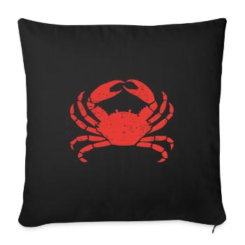 Crab Hermit Crab Crab Crab Crab - Sofa pillowcase 17,3'' x 17,3'' (45 x 45 cm) - black - Front