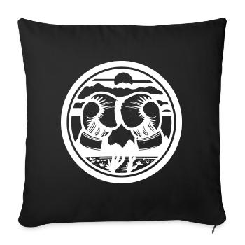 Boxing Sketch - Sofa pillowcase 17,3'' x 17,3'' (45 x 45 cm) - black - Front