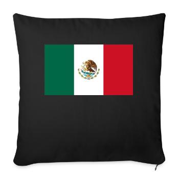 Mexico - Sofa pillowcase 17,3'' x 17,3'' (45 x 45 cm) - black - Front