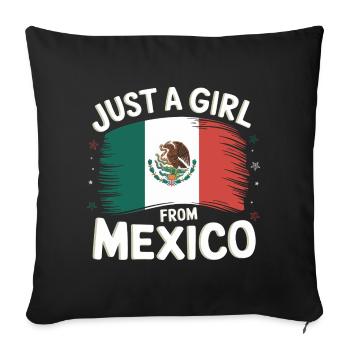 Mexico Mexico Mexican Spanish - Sofa pillowcase 17,3'' x 17,3'' (45 x 45 cm) - black - Front