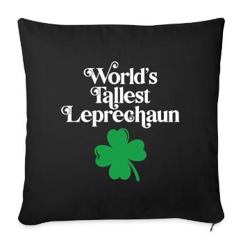 Le plus grand lutin du monde - Housse de coussin décorative 45 x 45 cm - noir - Devant