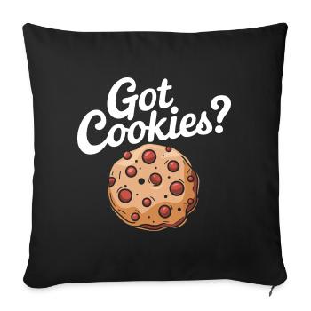 Cookies Cookie Biscuits Biscuits Chocolate - Sofa pillowcase 17,3'' x 17,3'' (45 x 45 cm) - black - Front