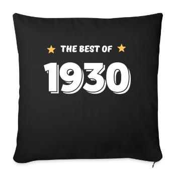Best of 1930 - Sofa pillowcase 17,3'' x 17,3'' (45 x 45 cm) - black - Front