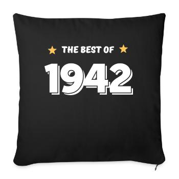 Best of 1942 - Sofa pillowcase 17,3'' x 17,3'' (45 x 45 cm) - black - Front