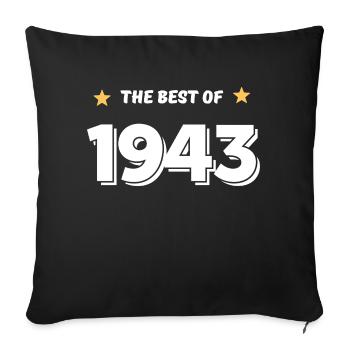 Best of 1943 - Sofa pillowcase 17,3'' x 17,3'' (45 x 45 cm) - black - Front