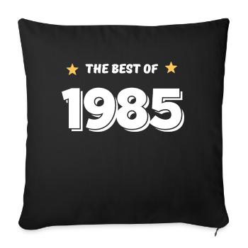 Best of 1985 - Sofa pillowcase 17,3'' x 17,3'' (45 x 45 cm) - black - Front